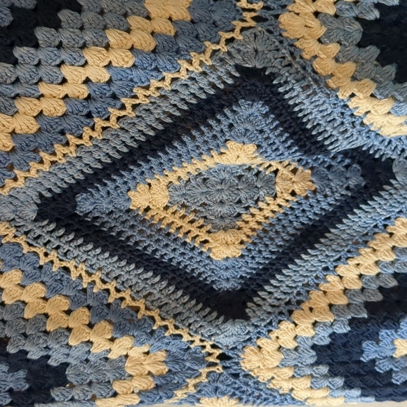 Chasing Unicorns Peacekeeper Crochet Midi Dress Blue NWOT S - Picture 10 of 16